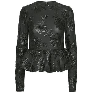 ROTATE Sequins Ls Bubble Top 42 Black 42 ROTATE Sequins Ls Bubble Top 42 Black 42