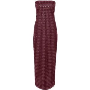 ROTATE Beaded Maxi Tube Dress 34 Burgundy 34 ROTATE Beaded Maxi Tube Dress 34 Burgundy 34