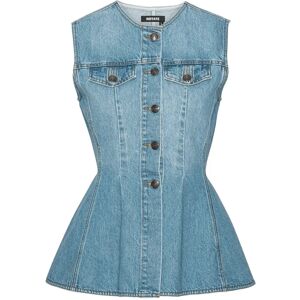 ROTATE Flared Denim Top 34 Blue 34 ROTATE Flared Denim Top 34 Blue 34