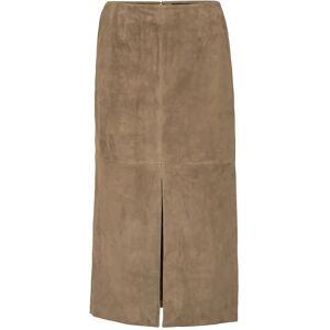 ROTATE Suede Midi Pencil Skirt 38 Brown 38 ROTATE Suede Midi Pencil Skirt 38 Brown 38