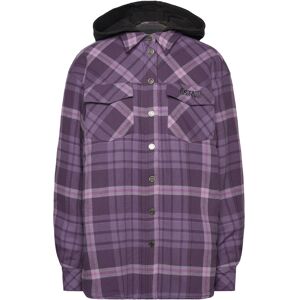 ROTATE Birger Christensen Flannel Oversized Shirt XS Purple XS ROTATE Birger Christensen Flannel Oversized Shirt XS Purple XS