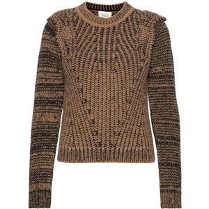 Second Female Adele Knit O-Neck XS Brown XS Second Female Adele Knit O-Neck XS Brown XS