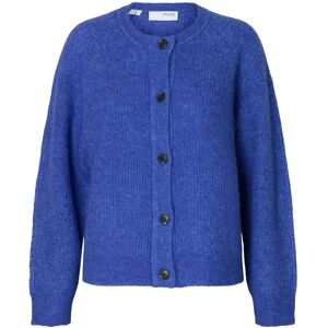 Selected Slwlulu Ls Knit Short Cardigan Noos M Blue M Selected Slwlulu Ls Knit Short Cardigan Noos M Blue M