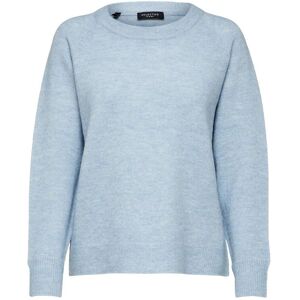Selected Slwlulu Ls Knit O-Neck Noos L Blue L Selected Slwlulu Ls Knit O-Neck Noos L Blue L