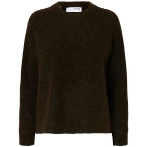 Selected Slwlulu Ls Knit O-Neck Noos S Brown S Selected Slwlulu Ls Knit O-Neck Noos S Brown S