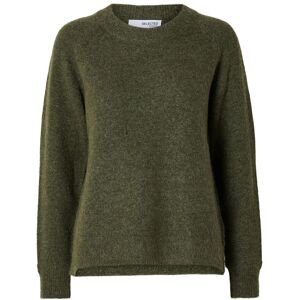 Selected Slwlulu Ls Knit O-Neck Noos XXL Khaki XXL Selected Slwlulu Ls Knit O-Neck Noos XXL Khaki XXL