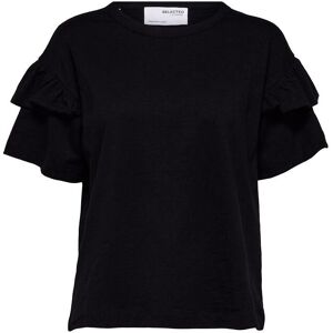 Selected Slfrylie Ss Florence Tee M Noos S Black S Selected Slfrylie Ss Florence Tee M Noos S Black S