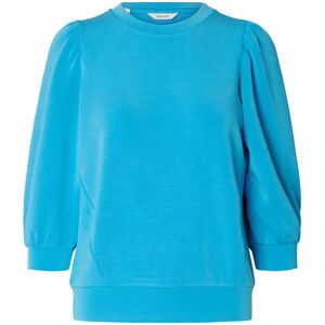 Selected Slwtenny 3/4 Sweat Top Noos M Blue M Selected Slwtenny 3/4 Sweat Top Noos M Blue M