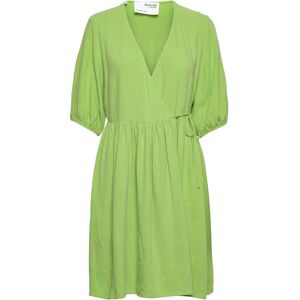 Selected Slframi 2/4 Short Wrap Dress B 36 Green 36 Selected Slframi 2/4 Short Wrap Dress B 36 Green 36