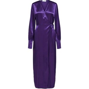 Selected Slflyra Ls Ankle Wrap Dress B 34 Purple 34 Selected Slflyra Ls Ankle Wrap Dress B 34 Purple 34