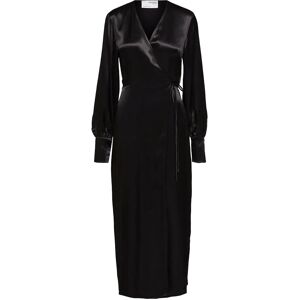 Selected Slflyra Ls Ankle Wrap Dress B 34 Black 34 Selected Slflyra Ls Ankle Wrap Dress B 34 Black 34