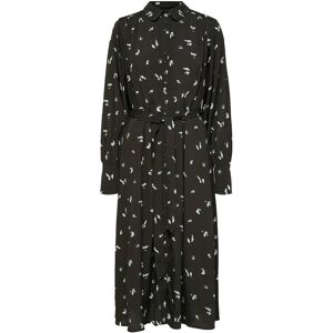 Selected Slfwalda Ls Aop Midi Dress 34 Black 34 Selected Slfwalda Ls Aop Midi Dress 34 Black 34