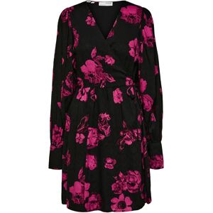 Selected Slfvaletta Ls Short Wrap Dress B 34 Black 34 Selected Slfvaletta Ls Short Wrap Dress B 34 Black 34