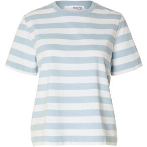 Selected Slwessential Ss Striped Boxy Tee Noos XS Blue XS Selected Slwessential Ss Striped Boxy Tee Noos XS Blue XS