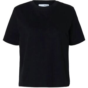 Selected Slwessential Ss Boxy Tee Noos M Black M Selected Slwessential Ss Boxy Tee Noos M Black M