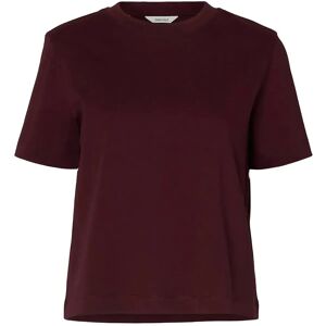 Selected Slwessential Ss Boxy Tee Noos XXL Burgundy XXL Selected Slwessential Ss Boxy Tee Noos XXL Burgundy XXL