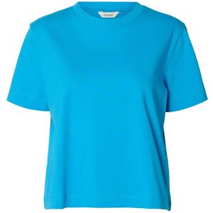 Selected Slwessential Ss Boxy Tee Noos M Blue M Selected Slwessential Ss Boxy Tee Noos M Blue M