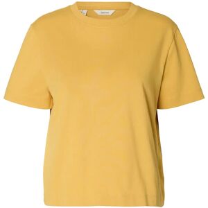 Selected Slwessential Ss Boxy Tee Noos M Yellow M Selected Slwessential Ss Boxy Tee Noos M Yellow M