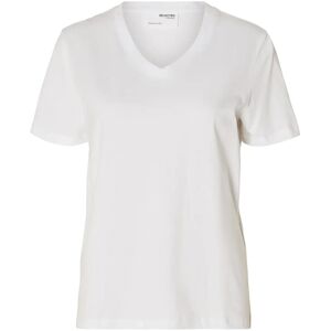 Selected Slwessential Ss V-Neck Tee Noos XXL White XXL Selected Slwessential Ss V-Neck Tee Noos XXL White XXL