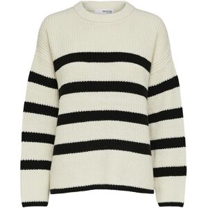 Selected Slfbloomie Ls Knit O-Neck Noos M Cream M Selected Slfbloomie Ls Knit O-Neck Noos M Cream M