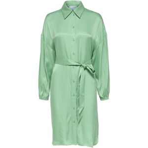 Selected Slfirene-Tonia Ls Cupro Shirt Dress B 38 Green 38 Selected Slfirene-Tonia Ls Cupro Shirt Dress B 38 Green 38