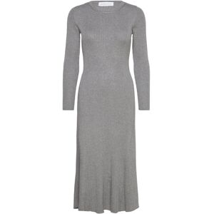 Selected Slflura Lurex Ls Knit Dress M Grey M Selected Slflura Lurex Ls Knit Dress M Grey M