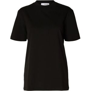 Selected Slfrelax Colwoman Ss Mock Neck Tee Noos M Black M Selected Slfrelax Colwoman Ss Mock Neck Tee Noos M Black M