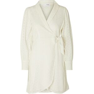 Selected Slfanelli Ls Short Wrap Dress B 36 White 36 Selected Slfanelli Ls Short Wrap Dress B 36 White 36