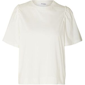 Selected Slwpenelope 2/4 Ruffle Tee Noos M White M Selected Slwpenelope 2/4 Ruffle Tee Noos M White M