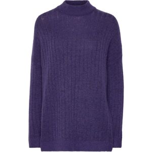 Selected Slfmaline Ls Knit High Neck Noos S Purple S Selected Slfmaline Ls Knit High Neck Noos S Purple S