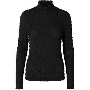 Selected Slftimmi Ls High Neck Structure Top XS Black XS Selected Slftimmi Ls High Neck Structure Top XS Black XS