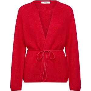 Selected Slfsia Ras Ls Knit Belt Cardigan L Red L Selected Slfsia Ras Ls Knit Belt Cardigan L Red L
