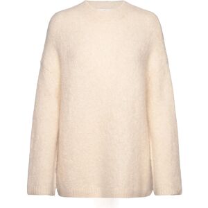 Selected Slfgabella Ls Knit O-Neck Camp L Cream L Selected Slfgabella Ls Knit O-Neck Camp L Cream L