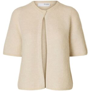 Selected Slfsia Ras 2/4 Rib Knit Cardigan Noos XXL Cream XXL Selected Slfsia Ras 2/4 Rib Knit Cardigan Noos XXL Cream XXL