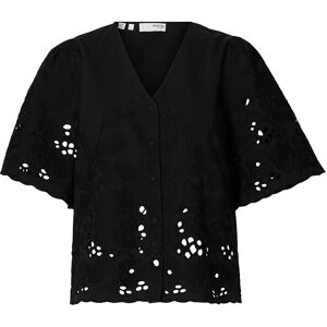 Selected Slfdahlia Ss Broderi Shirt Noos 40 Black 40 Selected Slfdahlia Ss Broderi Shirt Noos 40 Black 40