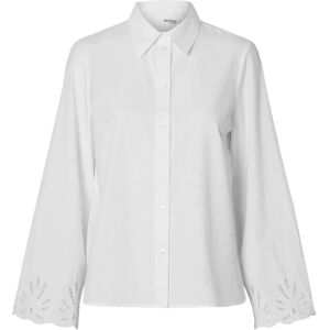 Selected Slfdahlia Ls Broderi Shirt Noos 44 White 44 Selected Slfdahlia Ls Broderi Shirt Noos 44 White 44