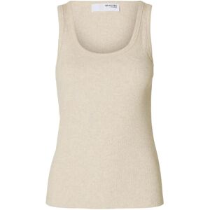 Selected Slwanna U-Neck Tank Top Noos S Cream S Selected Slwanna U-Neck Tank Top Noos S Cream S