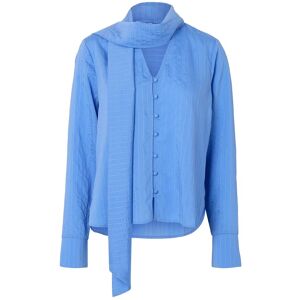 Selected Slflucia Ls Tie Shirt B 36 Blue 36 Selected Slflucia Ls Tie Shirt B 36 Blue 36