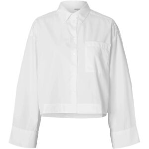 Selected Slwastha Ls Cropped Boxy Shirt Noos 44 White 44 Selected Slwastha Ls Cropped Boxy Shirt Noos 44 White 44