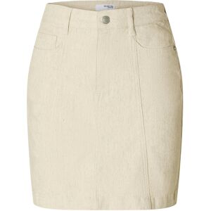 Selected Slfuna Hw Short Denim Skirt 38 Cream 38 Selected Slfuna Hw Short Denim Skirt 38 Cream 38