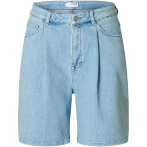 Selected Slfanya-Gry Hw Pleat Denim Shorts 36 Blue 36 Selected Slfanya-Gry Hw Pleat Denim Shorts 36 Blue 36