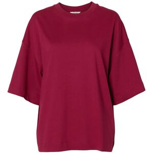 Selected Slwcolwoman 2/4 Oversized Tee Noos L Burgundy L Selected Slwcolwoman 2/4 Oversized Tee Noos L Burgundy L