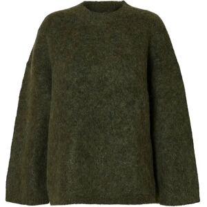Selected Slfgabriella Ls Knit New O-Neck Noos M Green M Selected Slfgabriella Ls Knit New O-Neck Noos M Green M