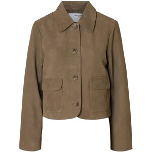 Selected Slfkaya Suede Jacket Noos 34 Brown 34 Selected Slfkaya Suede Jacket Noos 34 Brown 34