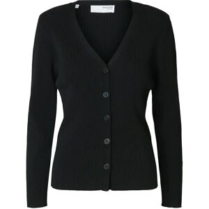 Selected Slfcarly Ls Knit Cardigan XS Black XS Selected Slfcarly Ls Knit Cardigan XS Black XS