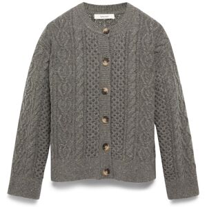 Selected Slfnelly Ls Knit O-Neck Cardigan S Grey S Selected Slfnelly Ls Knit O-Neck Cardigan S Grey S