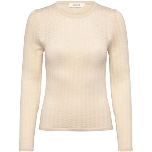 Selected Slfnaja Tight Ls Knit O-Neck M Cream M Selected Slfnaja Tight Ls Knit O-Neck M Cream M