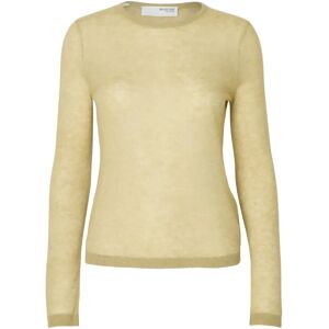 Selected Slfshirley Ls Knit O-Neck XS Beige XS Selected Slfshirley Ls Knit O-Neck XS Beige XS