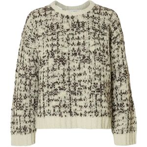 Selected Slflindsay Ls Knit O-Neck M Beige M Selected Slflindsay Ls Knit O-Neck M Beige M