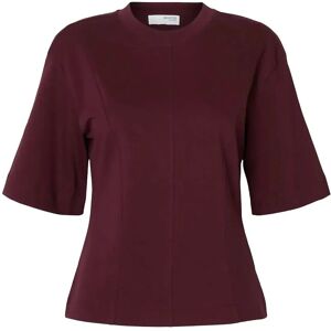 Selected Slfmesa Ss Tee XS Burgundy XS Selected Slfmesa Ss Tee XS Burgundy XS
